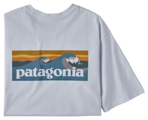 T-Shirt Patagonia Boardshort Logo Pocket Blanc