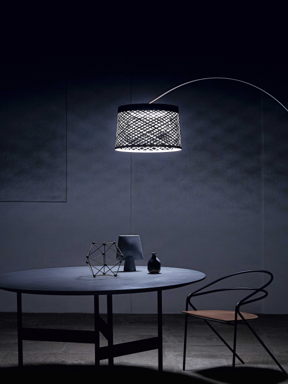 Foscarini Twiggy Grid Outdoor booglamp LED greige