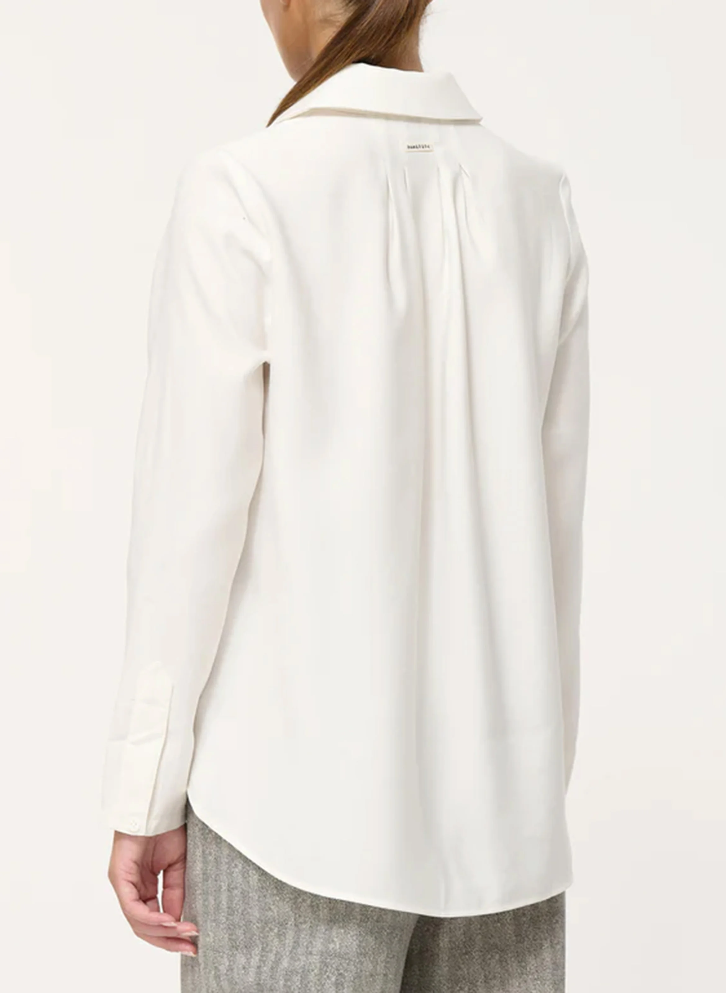 Chemise droite à col classique | Blanc