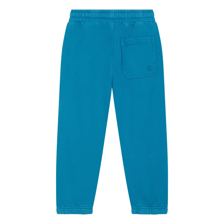 SMALLABLE BASICS Jogging Slim Garçon Coton Bio | Bleu azur