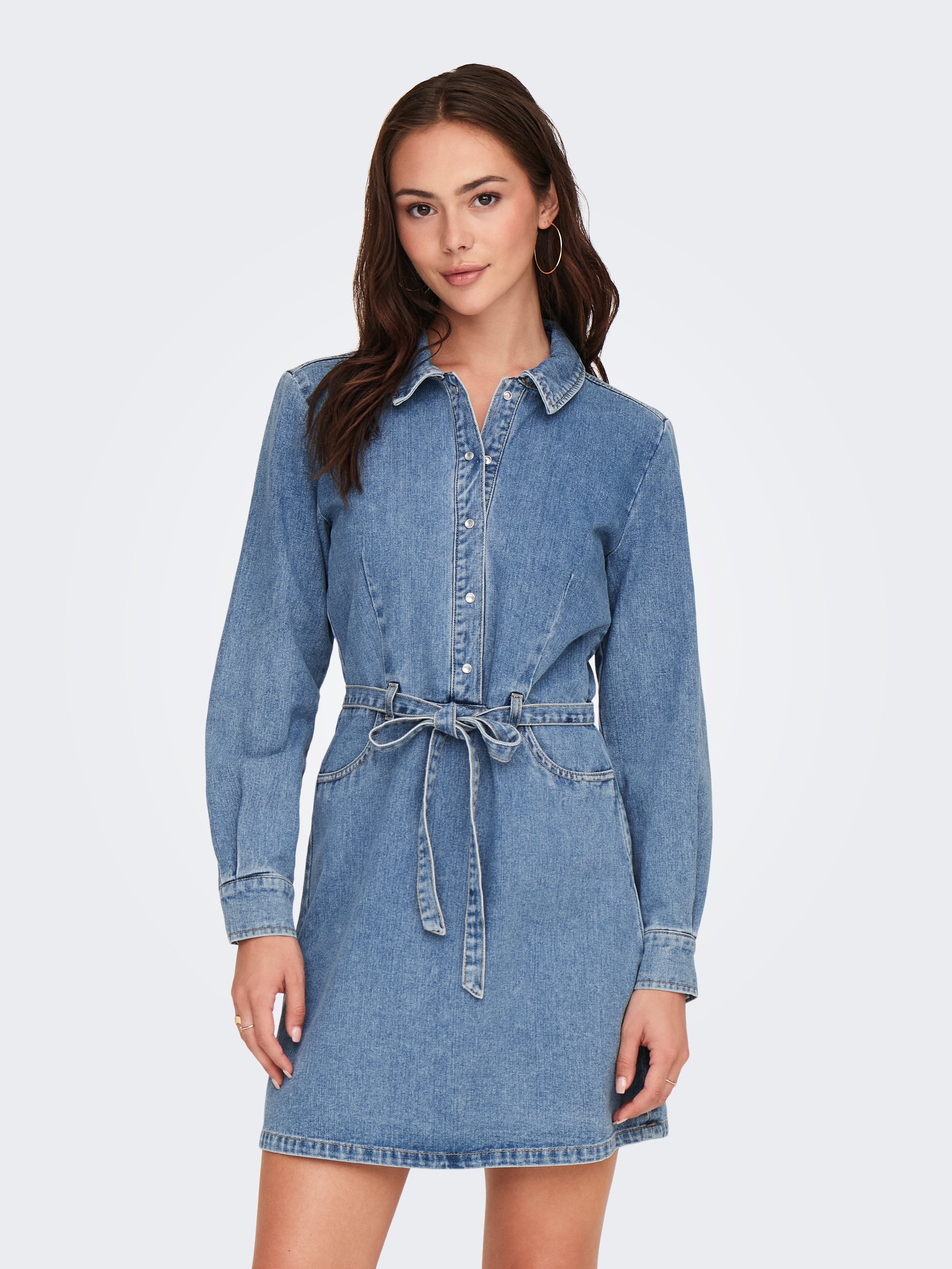 JDYDIANA Kurzes Kleid Light Blue Denim