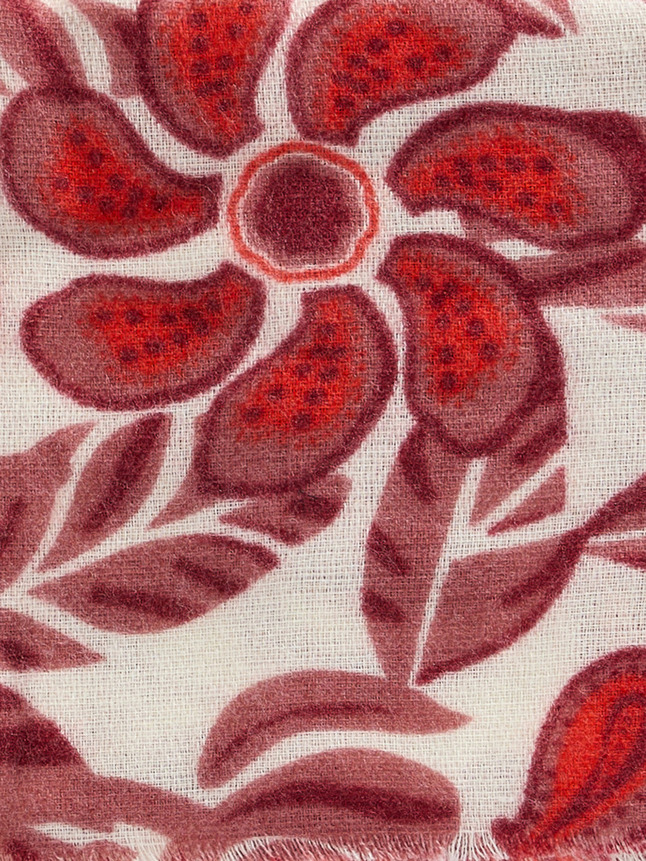 Foulard à imprimé fleuri