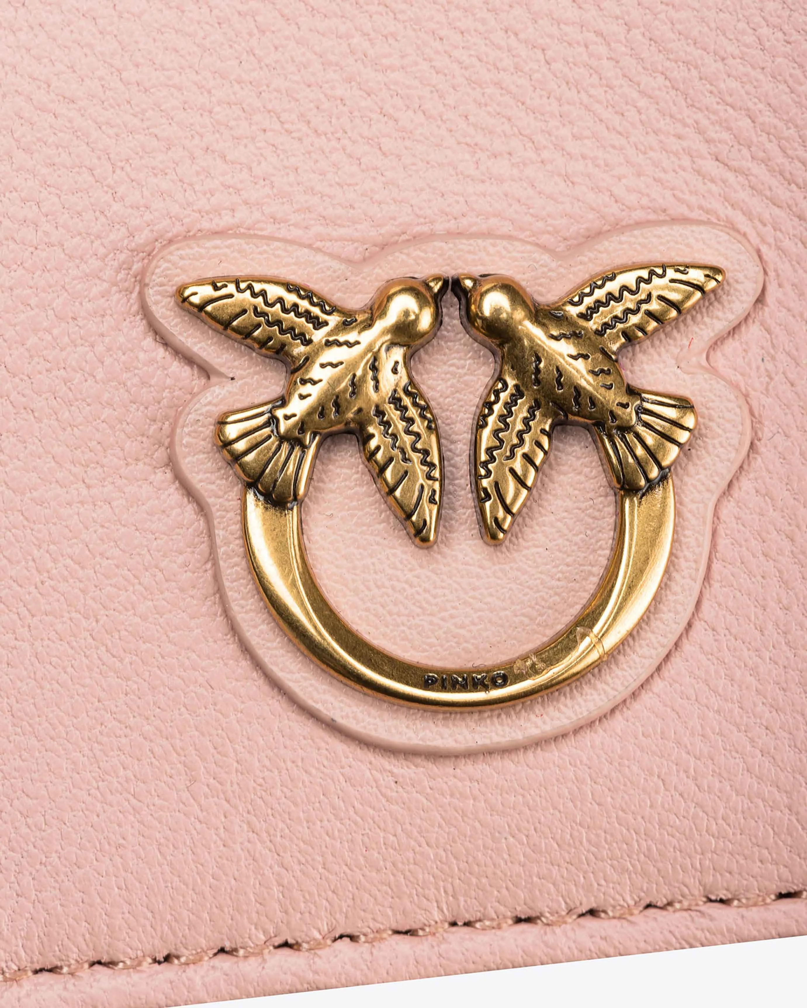 Porte-cartes zippé à motif | Rose