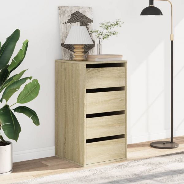 vidaXL Cómoda 40x41x76 cm Derivados de Madeira Carvalho Sonoma - 302107224