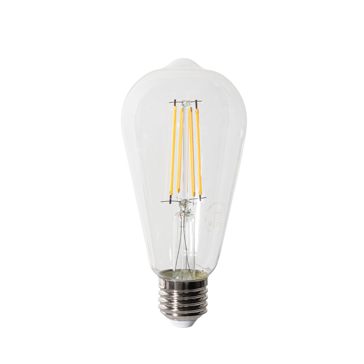 E27 3-staps dimbaar LED lamp ST64 clear 6W 700 lm 2700K