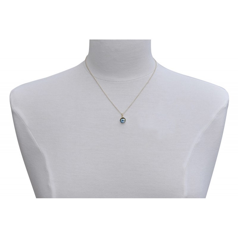 Collier Plaqué Or Pendentif Perle de Culture