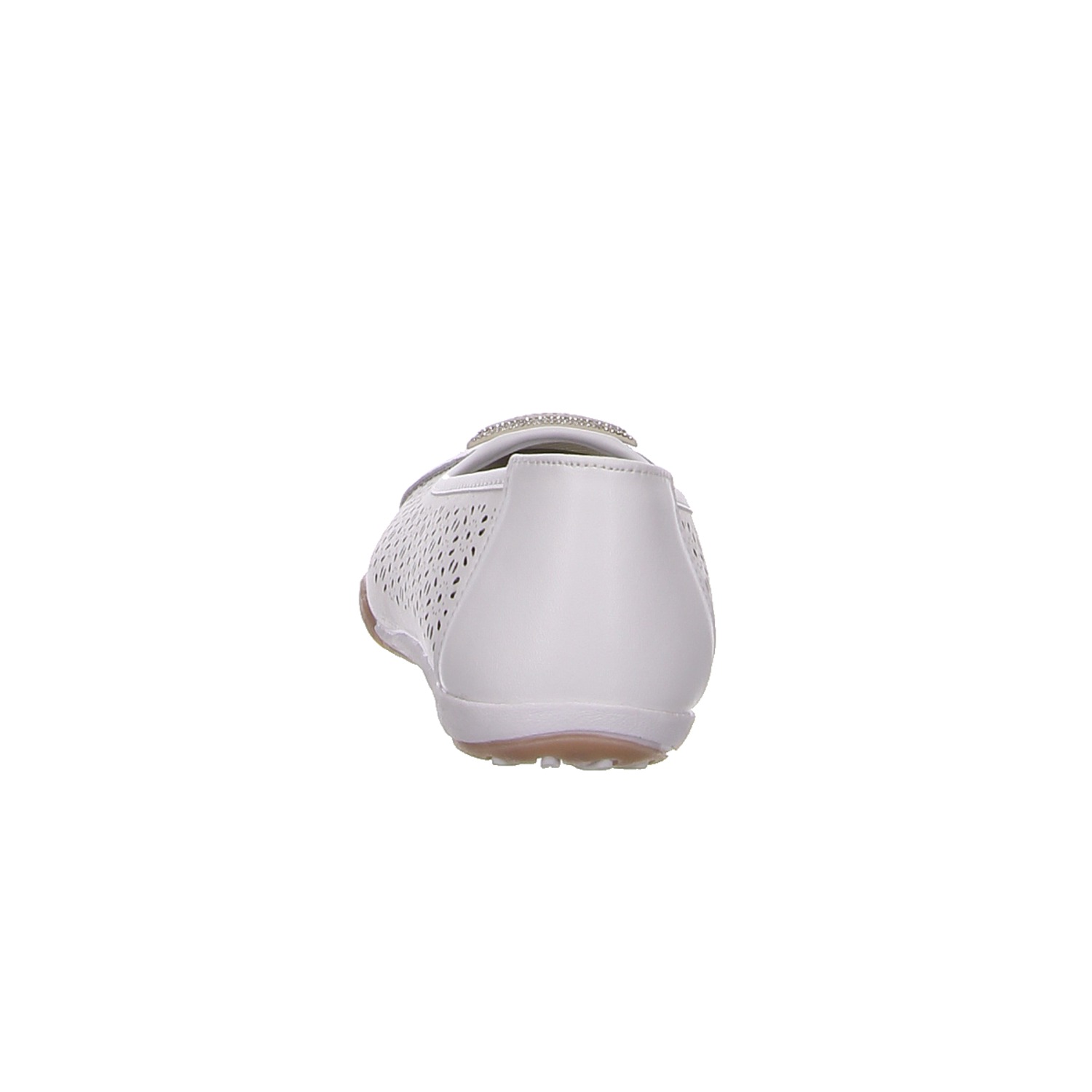 HBH Damen Ballerina weiß weiss/weiss kombi