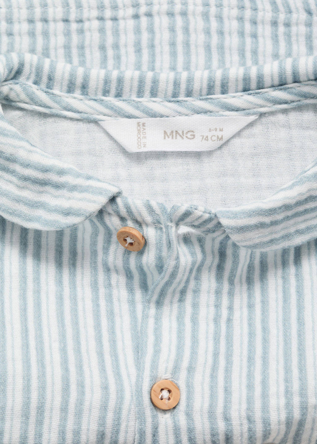 Mango Kids blouse lichtblauw