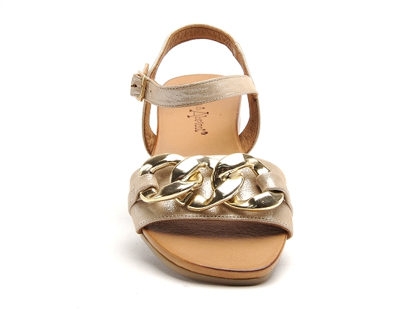 Coco abricot nu pieds plats femme merobert beige
