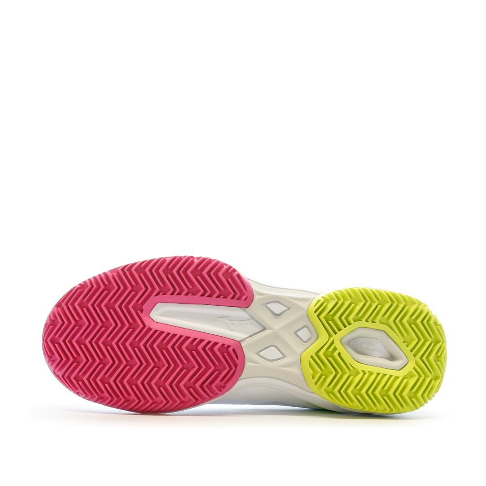 Mizuno Chaussures de Padel Blanche Femme MizunoWave Exceed Light