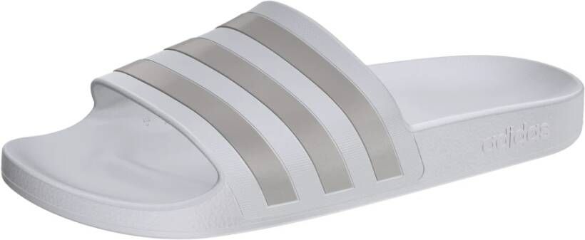 Adidas Adilette Aqua Badslippers Slippers Wit Goud Heren