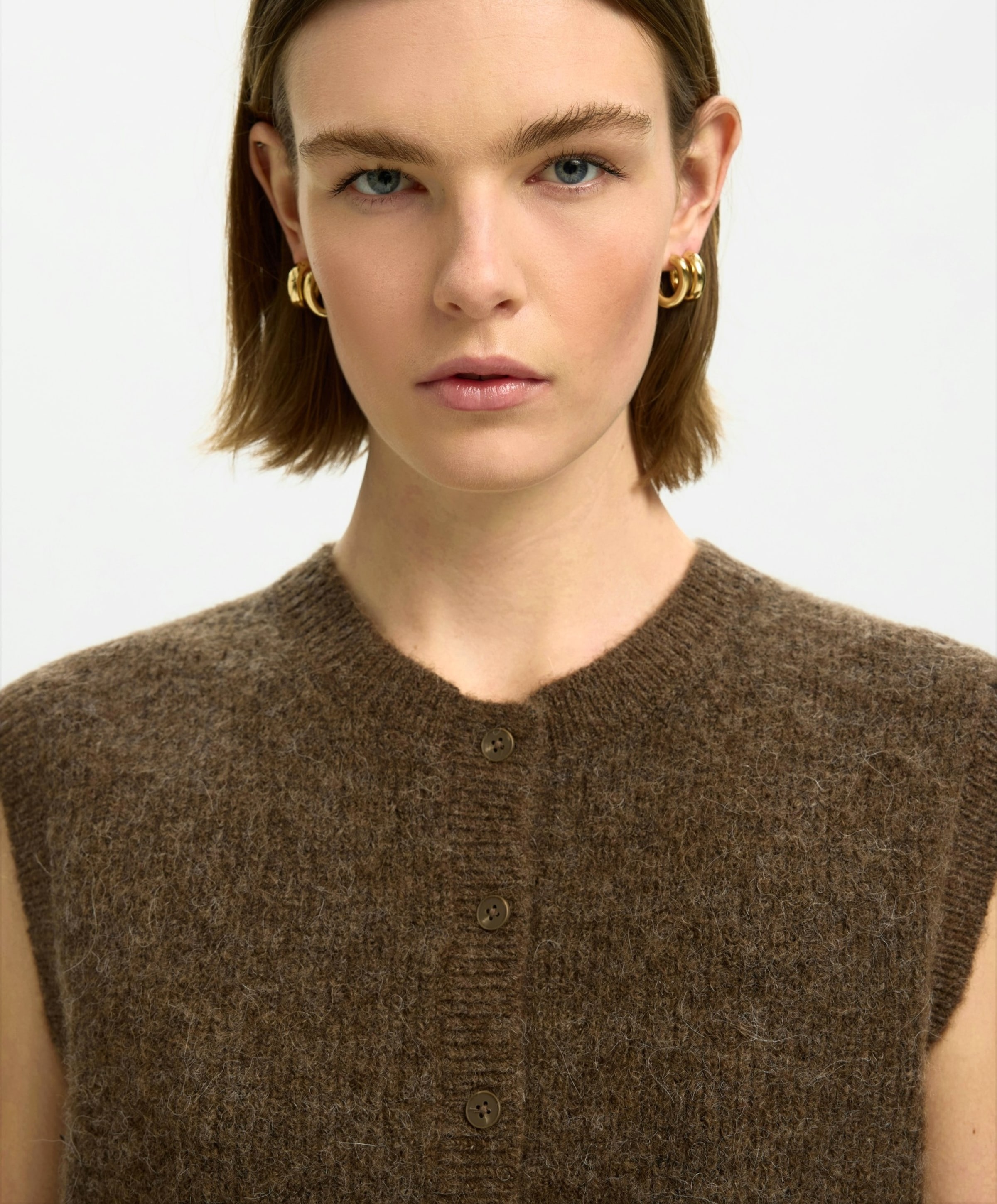 Selected Dames spencer bruin