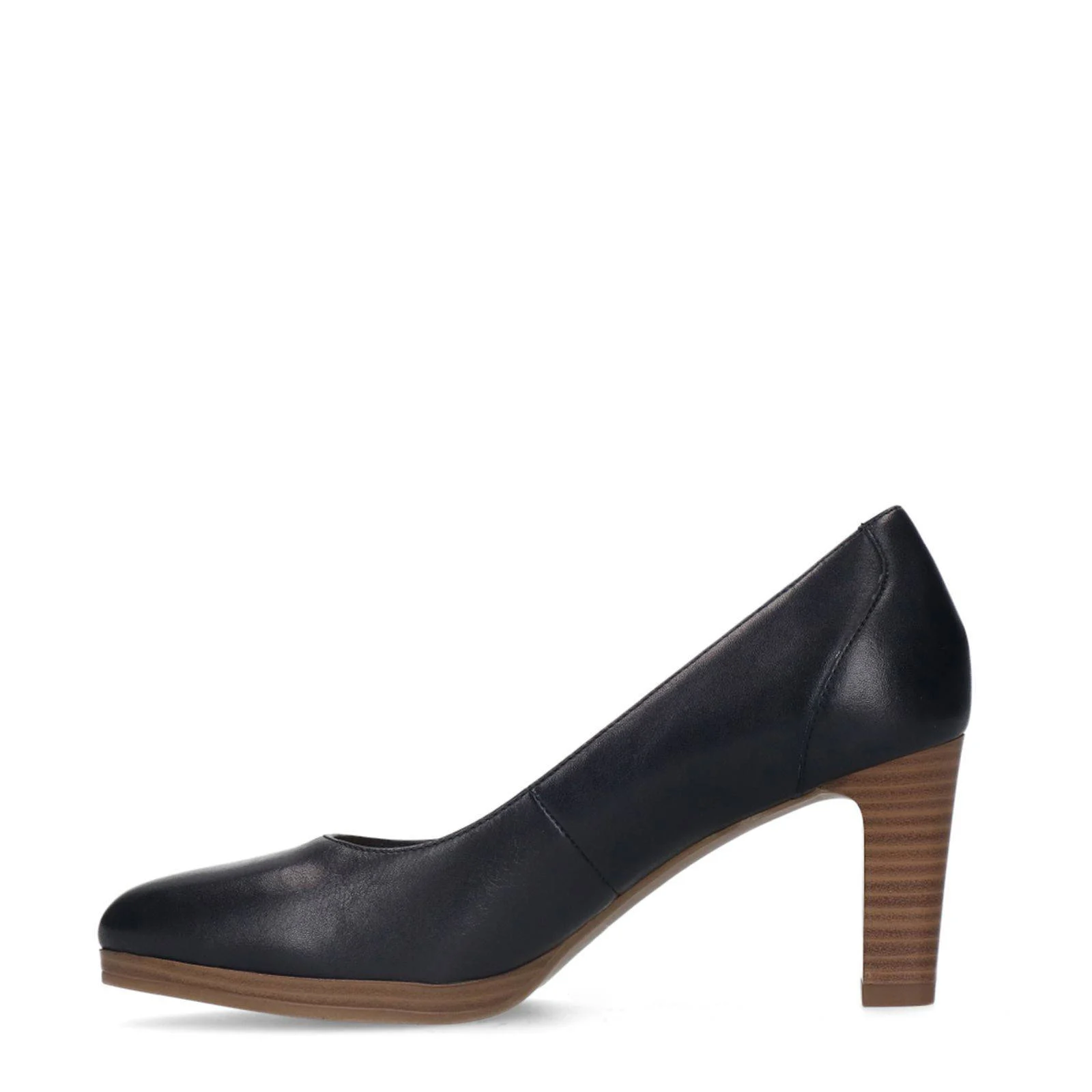 No Stress leren pumps donkerblauw