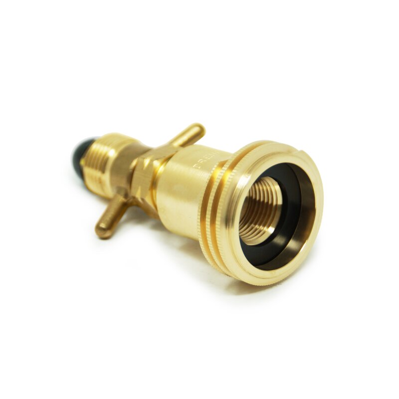 DREHMEISTER ACME Gasflaschen Adapter Campinggas Adapter 0,880-14 NGO LH (G.10) - 95mm