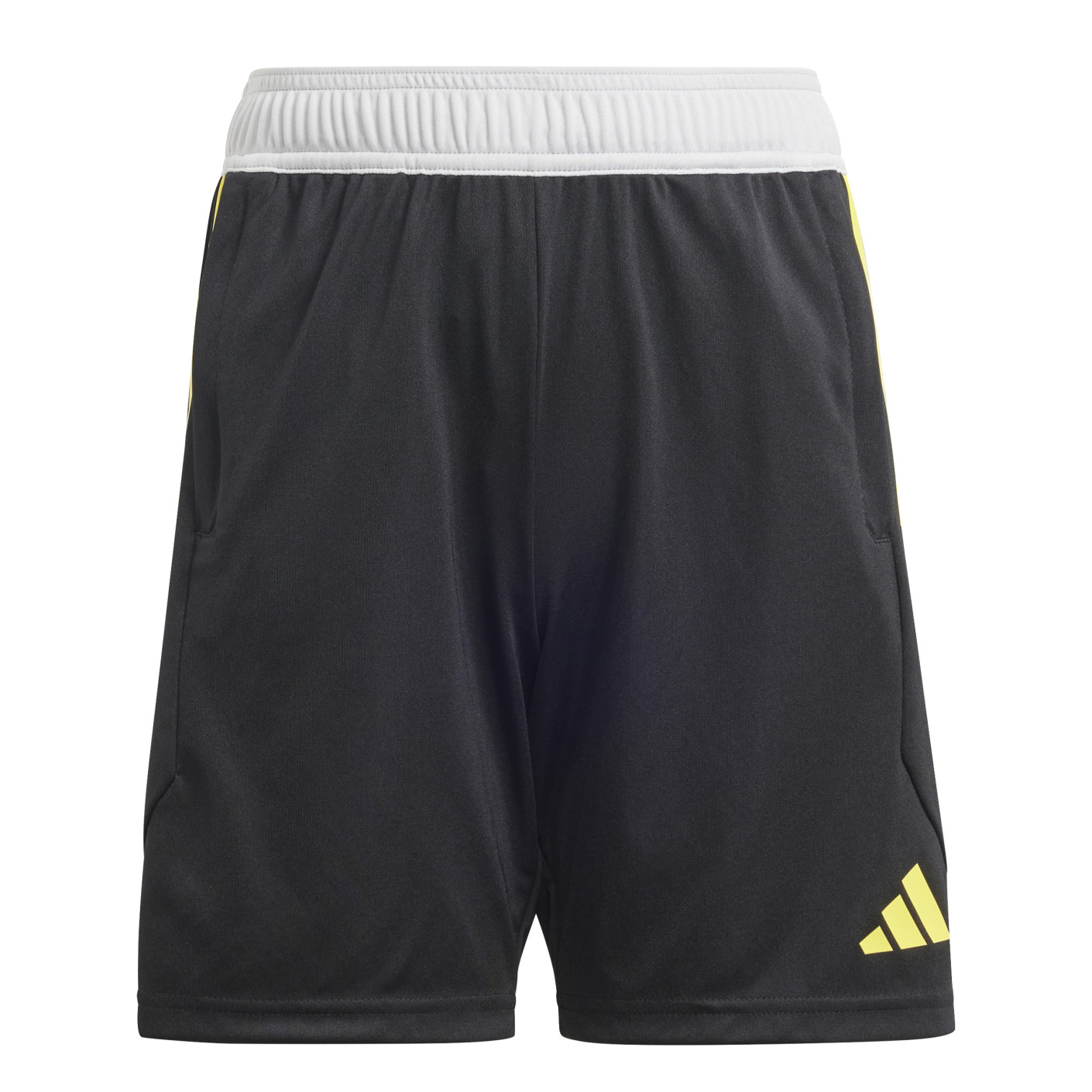 Adidas Tiro 23 Competition Trainingsbroekje Kids Zwart Geel Grijs