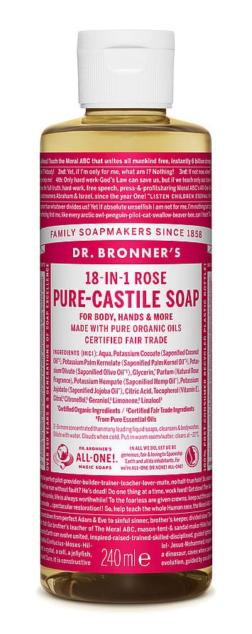 Dr. Bronner's - Liquid Soap Rose 240 ml