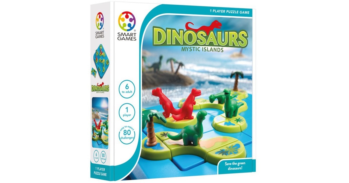 SmartGamesDinosaurs - Mystic Islands Denkspel  (Nederlands, 1 speler, Vanaf 6 jaar, 80 opdrachten)