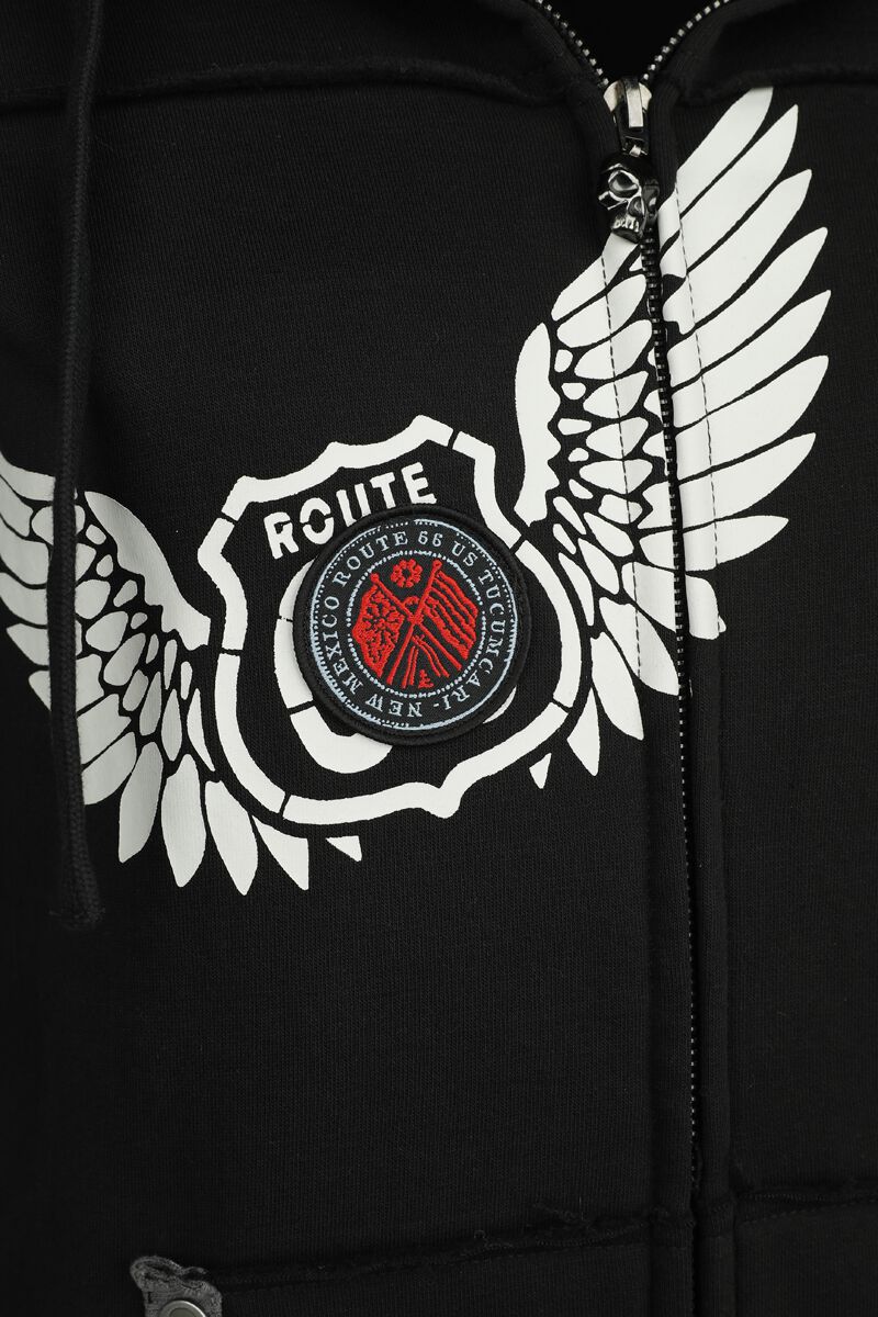 Rock Rebel X Route 66 - Hoody Jacket | Rock Rebel by EMP Sweat-shirt zippé à capuche