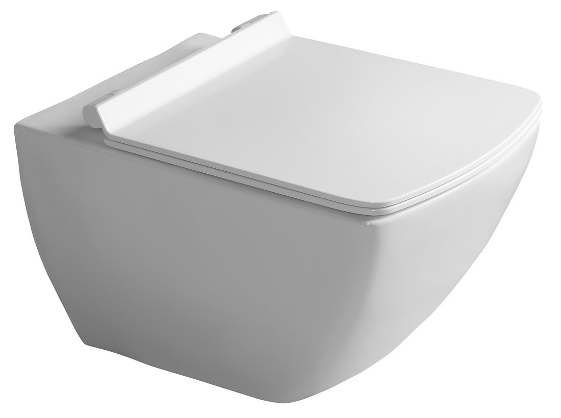 Isvea Purita toiletpot randloos 34.5x54cm wit glans