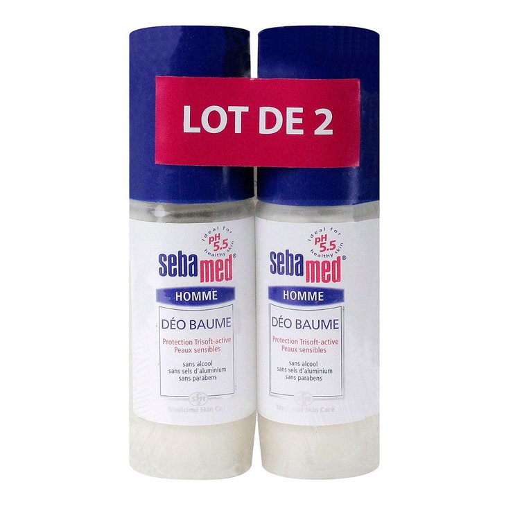 Déo baume homme 2x50ml