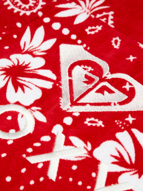 Stay Magical Printed Poncho de surf Rouge Femme