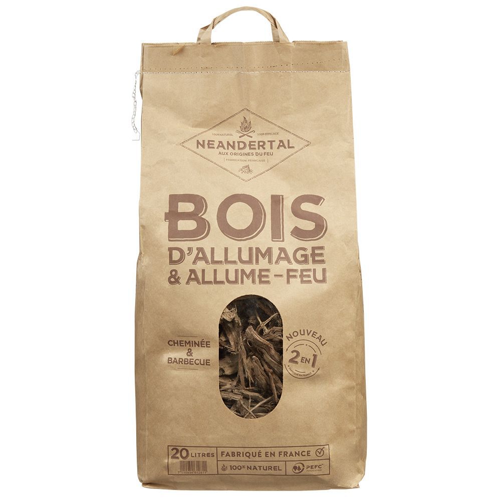 Bois d'allumage et allume-feu Neandertal 20L