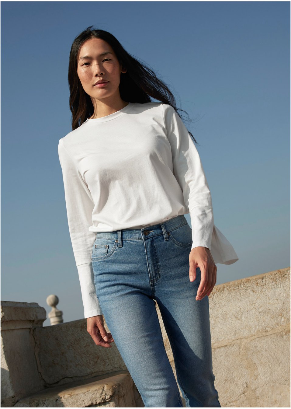 T-shirt à manches larges en coton