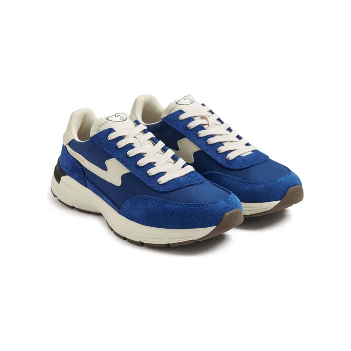 Stepney Workers Club Baskets Osier S-Strike Raw Suede Mix | Bleu