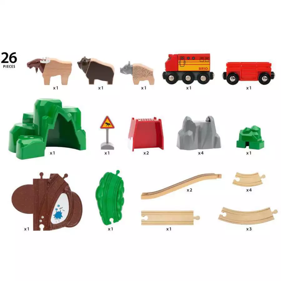 Brio BRIO Nordische Waldtiere Set bunt