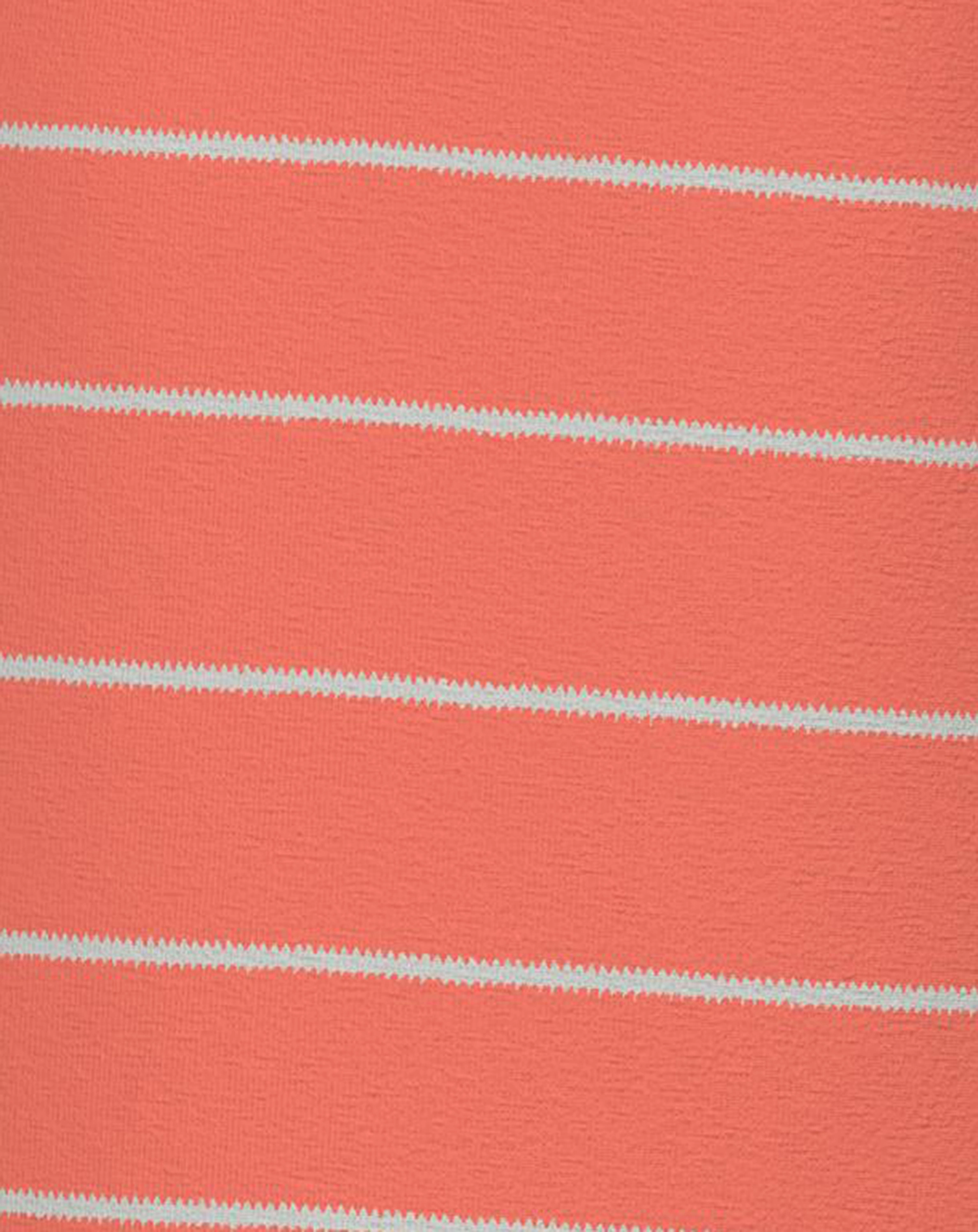 T-Shirt NMMVES gestreift in coral