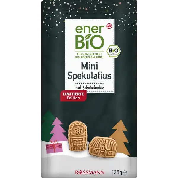 Mini Spekulatius mit Zartbitter-Schokoboden
