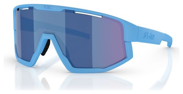 Lunettes Bliz Fusion Small Bleu clair - Ecran Miroir Gris/Bleu