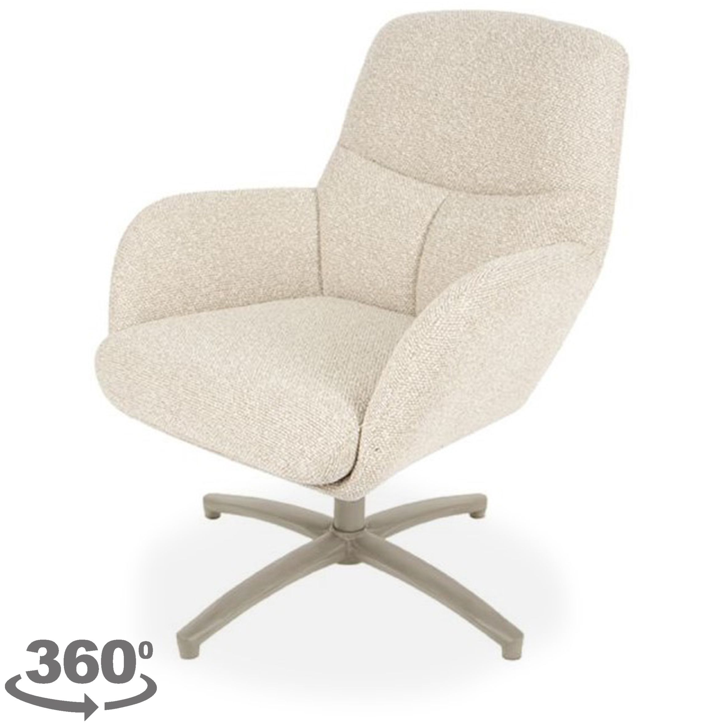 Draaifauteuil Naturel CH-73.046 Chill Zone B68 x D73 x H90 cm