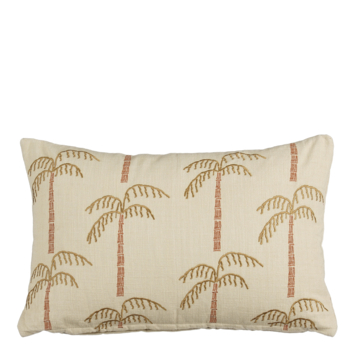 Kussen palmboom off white - l55xb35xh10cm
