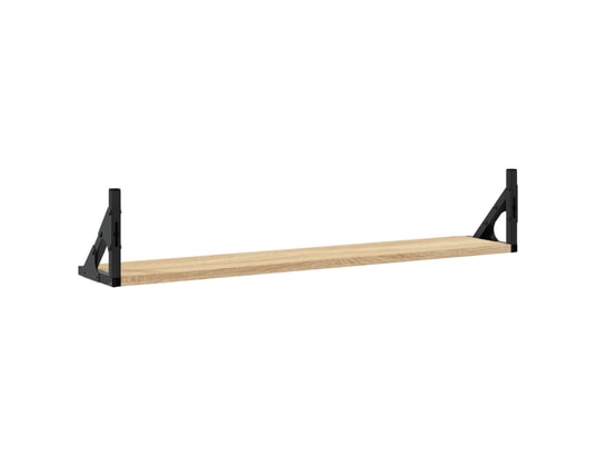 VIDAXL - Etagère murale étagères murales 2pcs chêne sonoma 80x15x15,5cm bois ingénie...