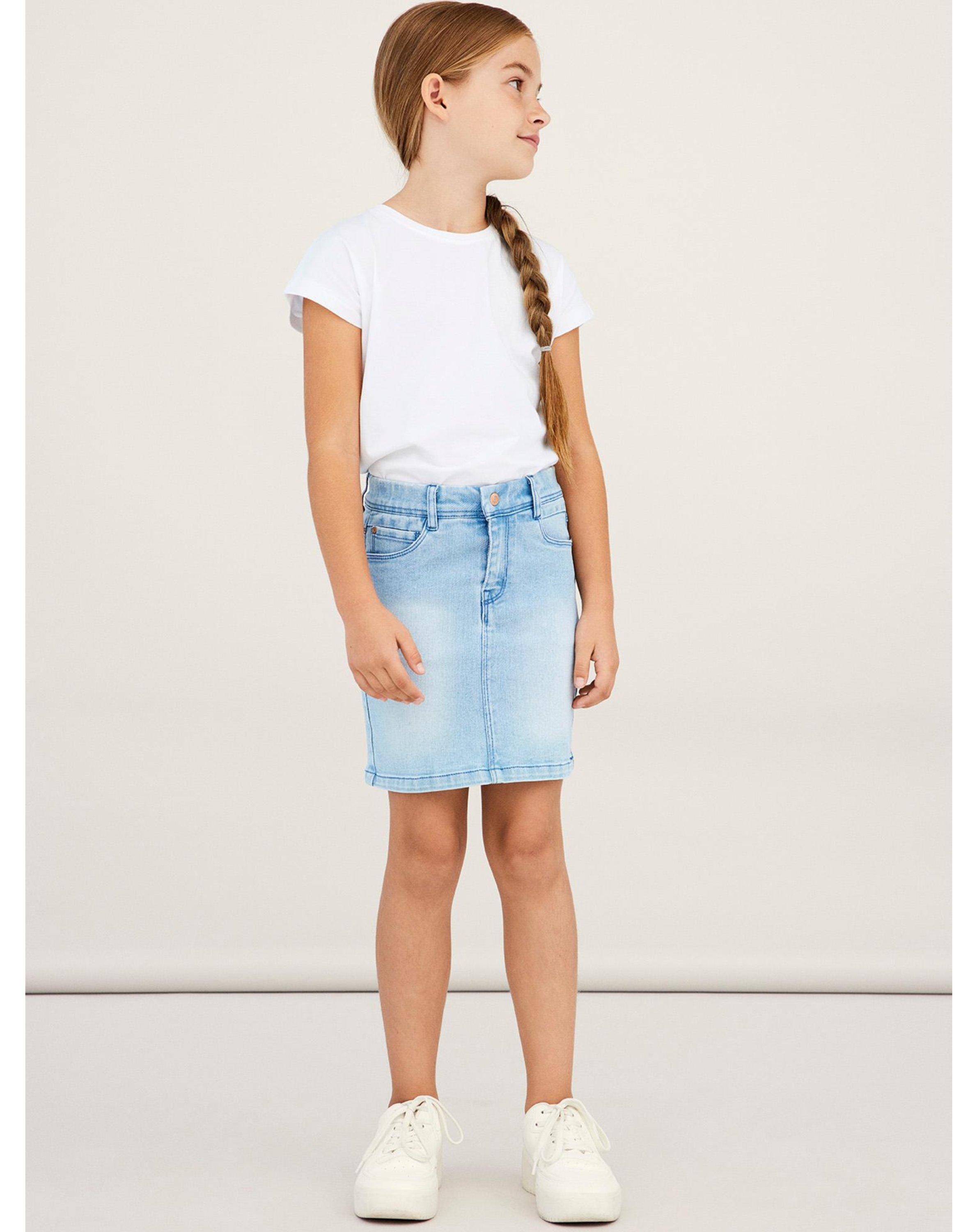 Jeansrock NKFSALLI DNMTAYA in light blue denim