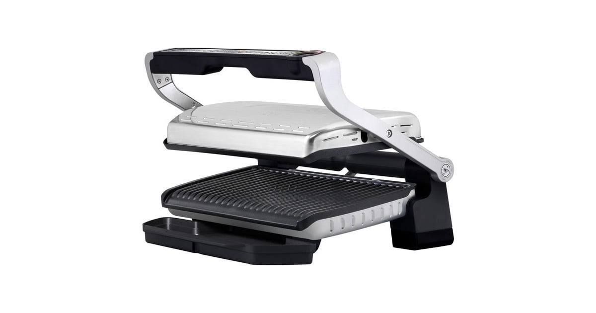 TefalOptiGrill+ XL GC724D contactgrill  (Geborsteld rvs/zwart)