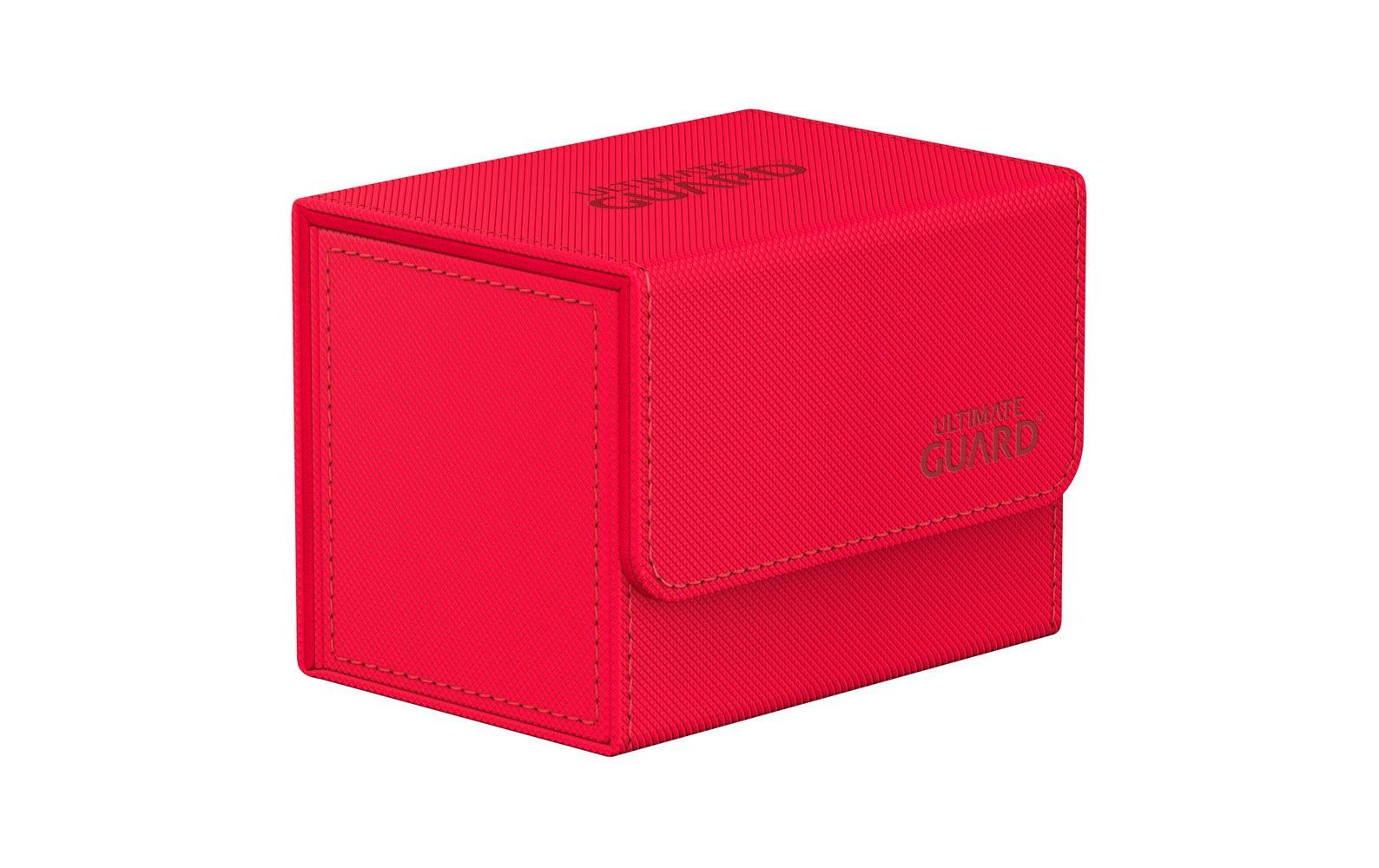 Kartenbox XenoSkin Sidewinder Monocolor 80+ RotHochwertige Box für Sammelkarten in Standardgrösse