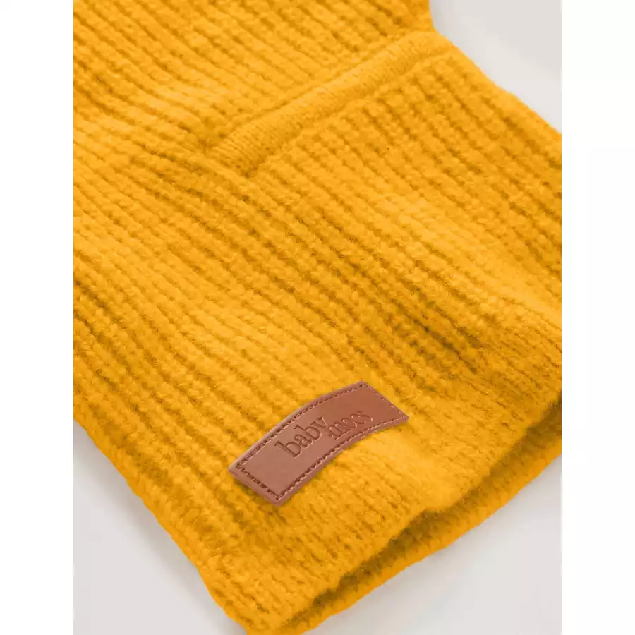 BabyMocs Mütze Vegan senfgelb
