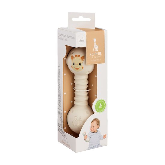 Hochet de Dentition Caoutchou Naturel   Beige        de               Sophie La Girafe®