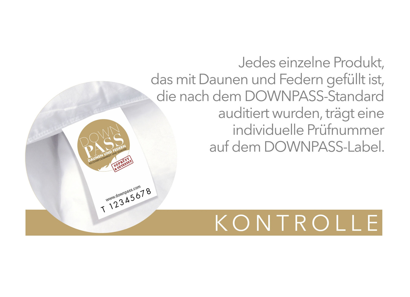 Daunenkissen Platin von Spessarttraum