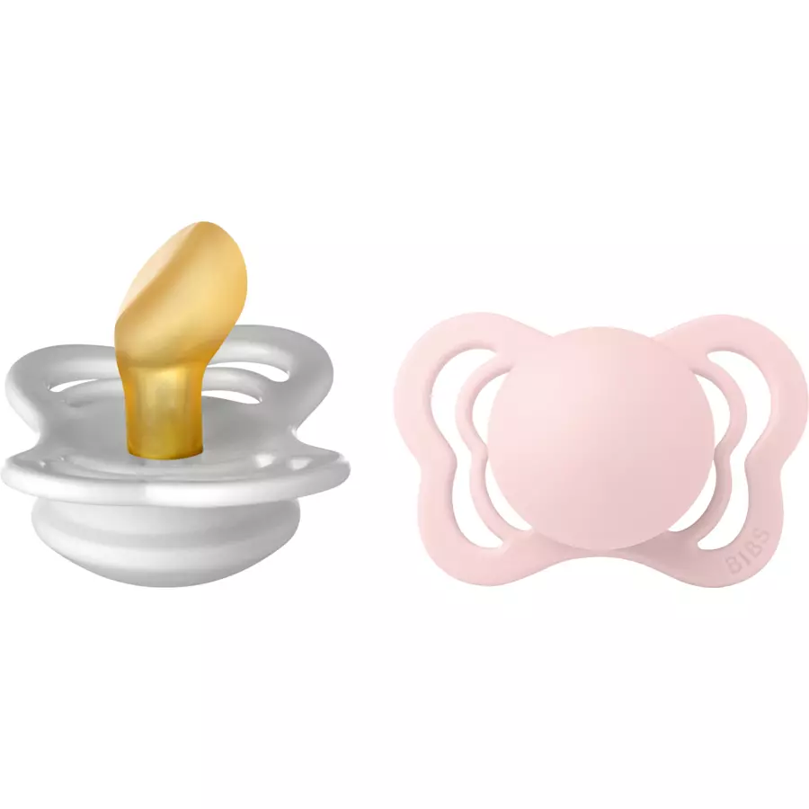 BIBS® Schnuller Couture Haze und Blossom Latex 0-6 Monate, 2 Stk.