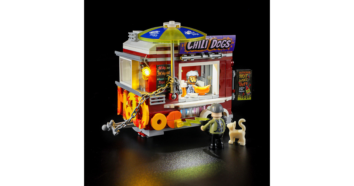 LumibricksStreet Fusion - Chili Dog Trailer Constructiespeelgoed  (F9046)