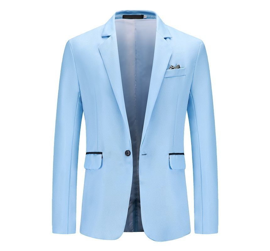 Sheck - Effen blazer met één knoop