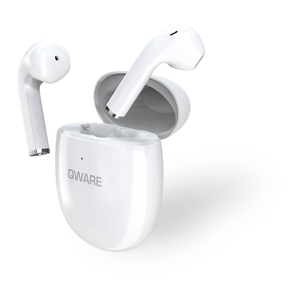 Qware Sound True draadloze oordopjes - wit
