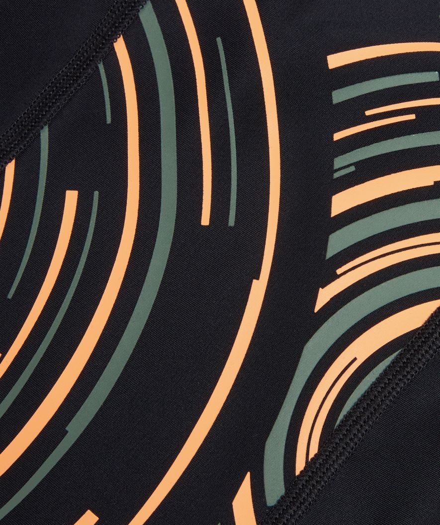 Speedo lange badebukser til drenge - Plastisol Placement - Sort/gul