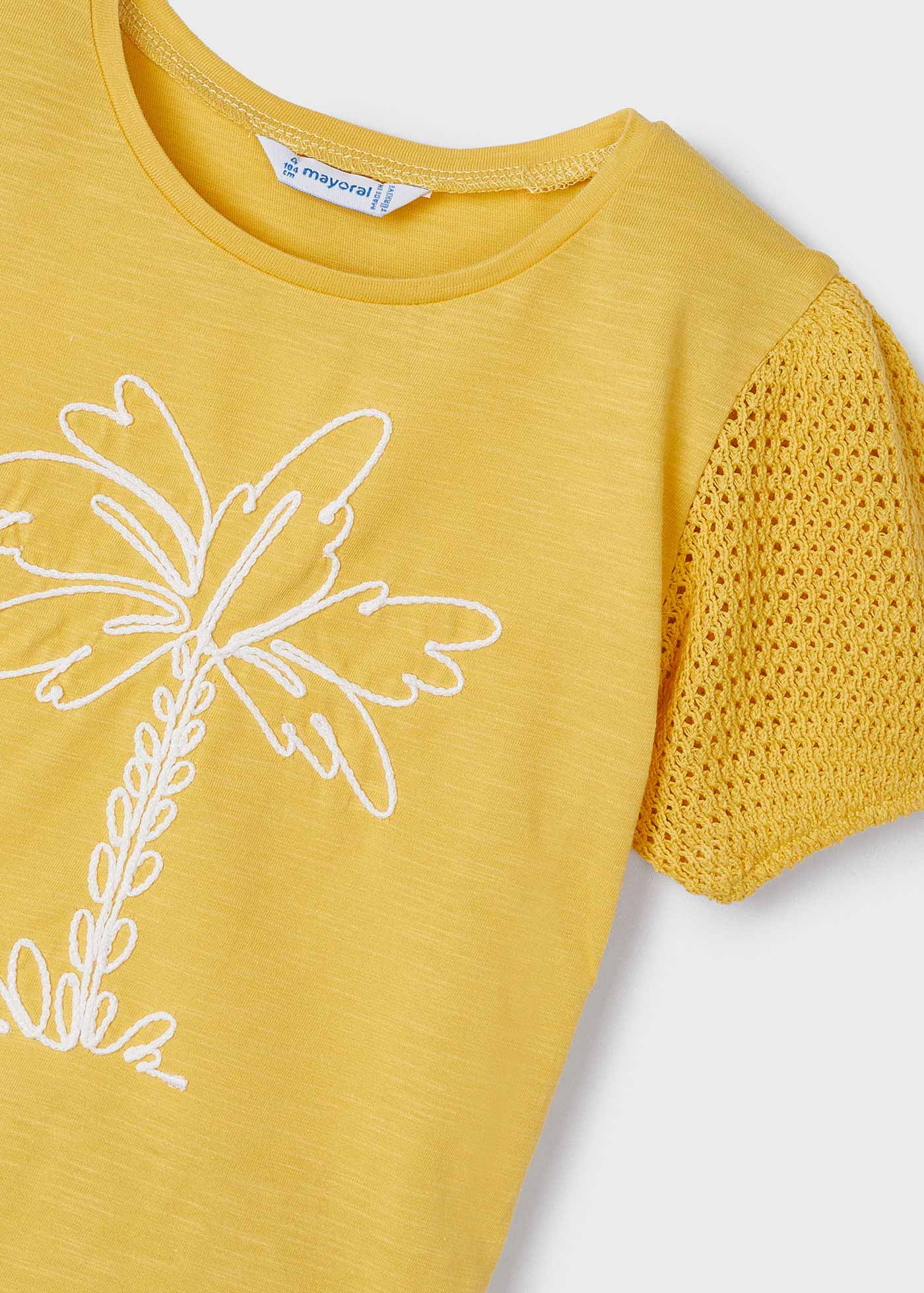 Camiseta feminina Better Cotton combinada