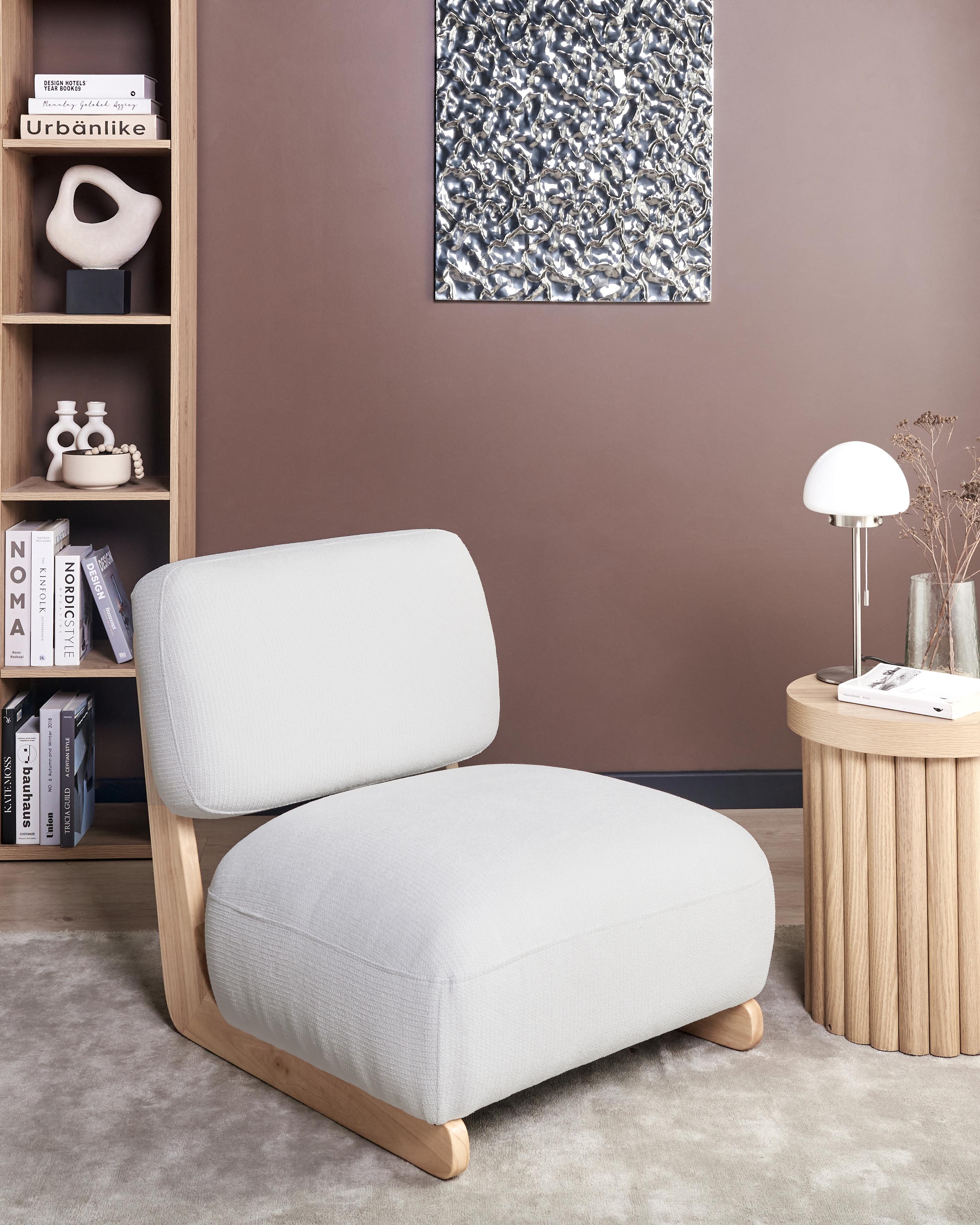 Fauteuil KOKKOLA Stof Gebroken wit