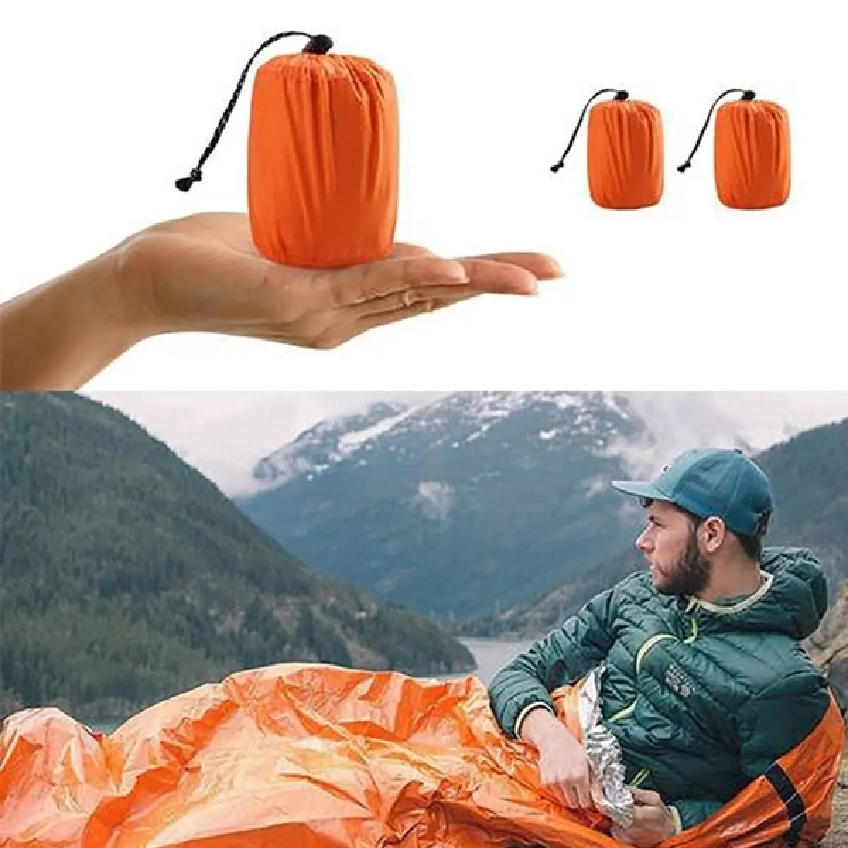 Totalcadeau Sac de Couchage de Survie