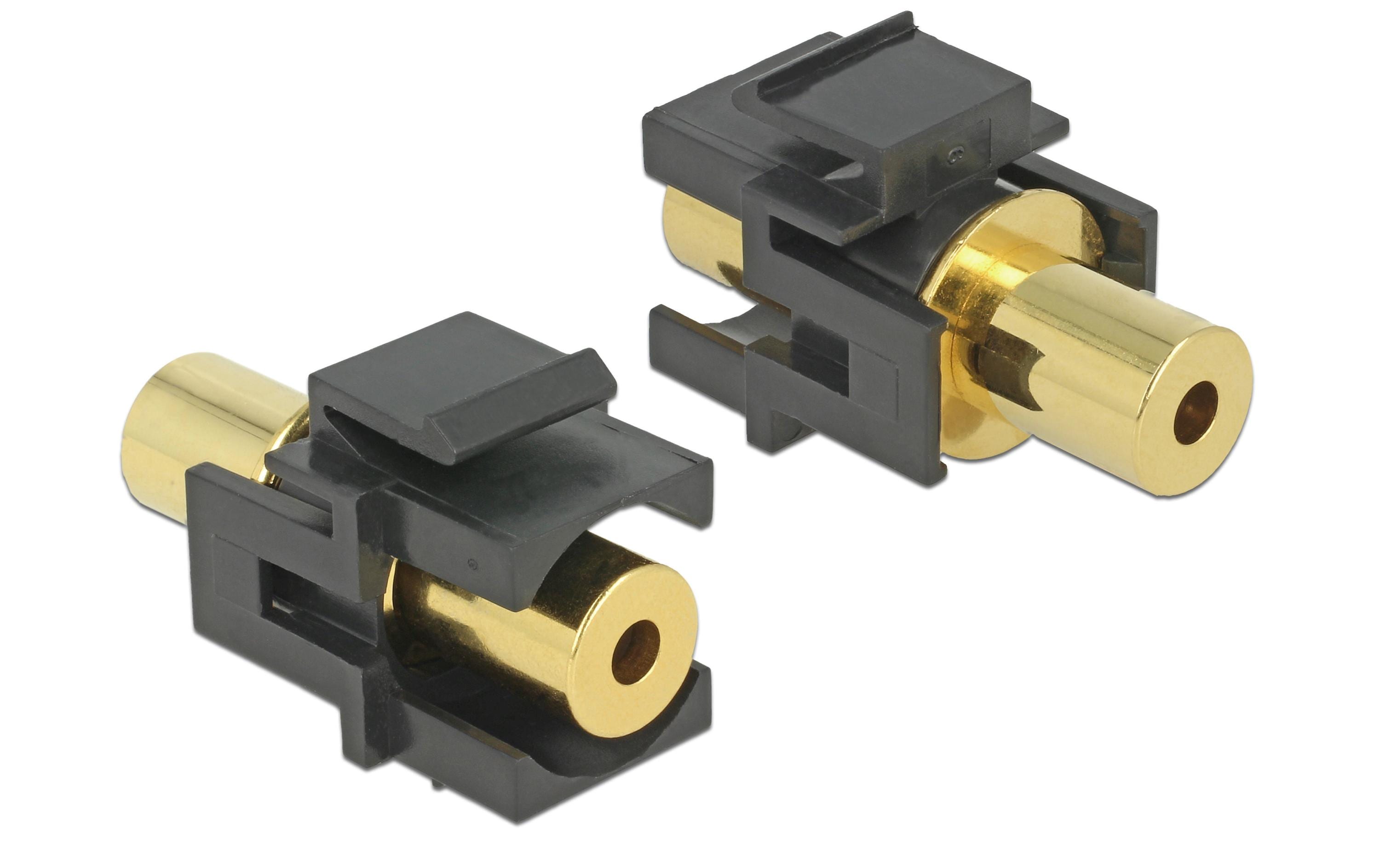 Keystone-Modul 4Pin 3.5 mm Klinke, SchwarzKeystone-Modul